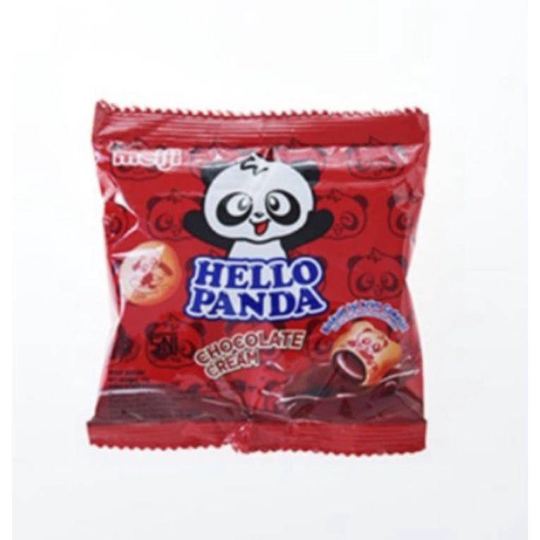 Hello Panda Meiji Biskuit 10gram All Varian Rasa Cookies Cream Milk Chocolate Strawberry Double Choco