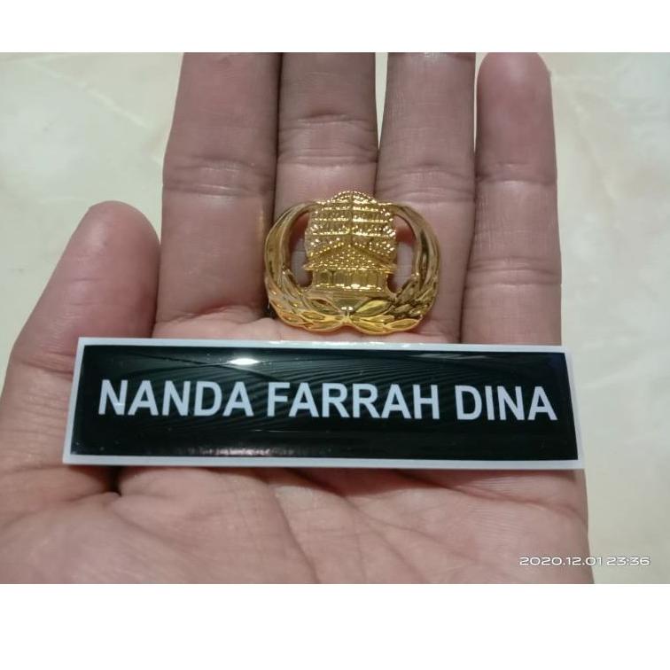 

[PRODUK FPY0E] Paket Nametag dan Pin Korpri 7M8