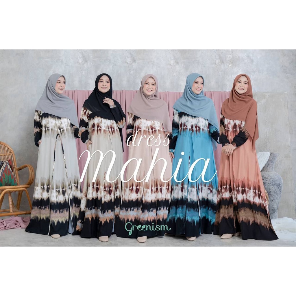 Mahia Dress by Greenism Busana Muslimah Wanita