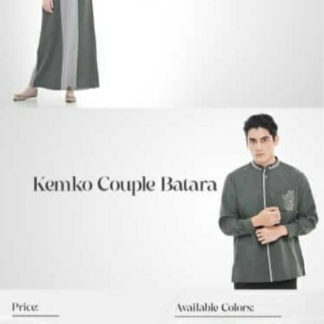 Terlaris Rabbani Couple Batara Koko Gamis Baju Muslim Sarimbit Xs-Xxl