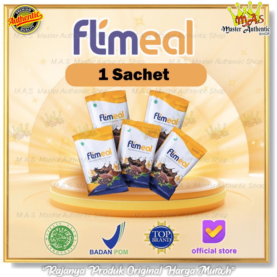 Jual FLIMEAL 1 SACHET MEAL REPLACEMENT DIET SEREAL CEREAL SACHET FLIMTY Shopee Indonesia