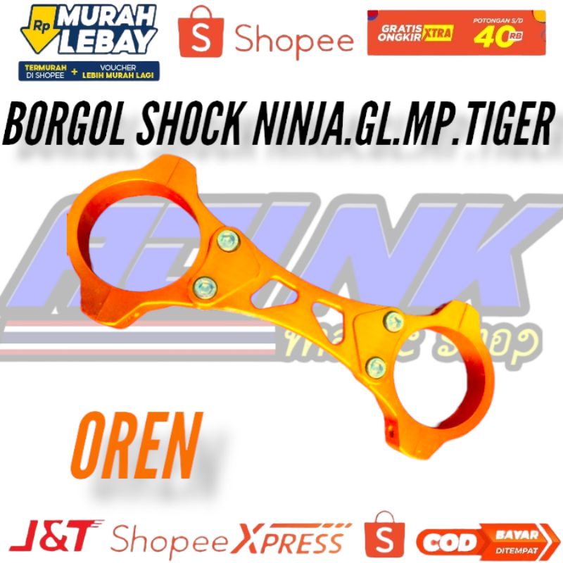 Borgol shock depan cb gl mp tiger ninja full almunium stabilizer shok skok depan gl mp tiger