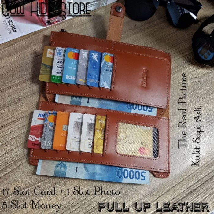 Branded Nv575 Dompet Wanita Panjang Kulit Asli Em Kickers - 23 Slot