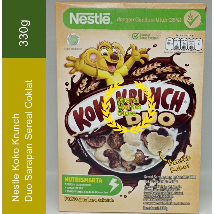 

Koko Krunch Sereal Duo 330 gram dengan Gandum Utuh