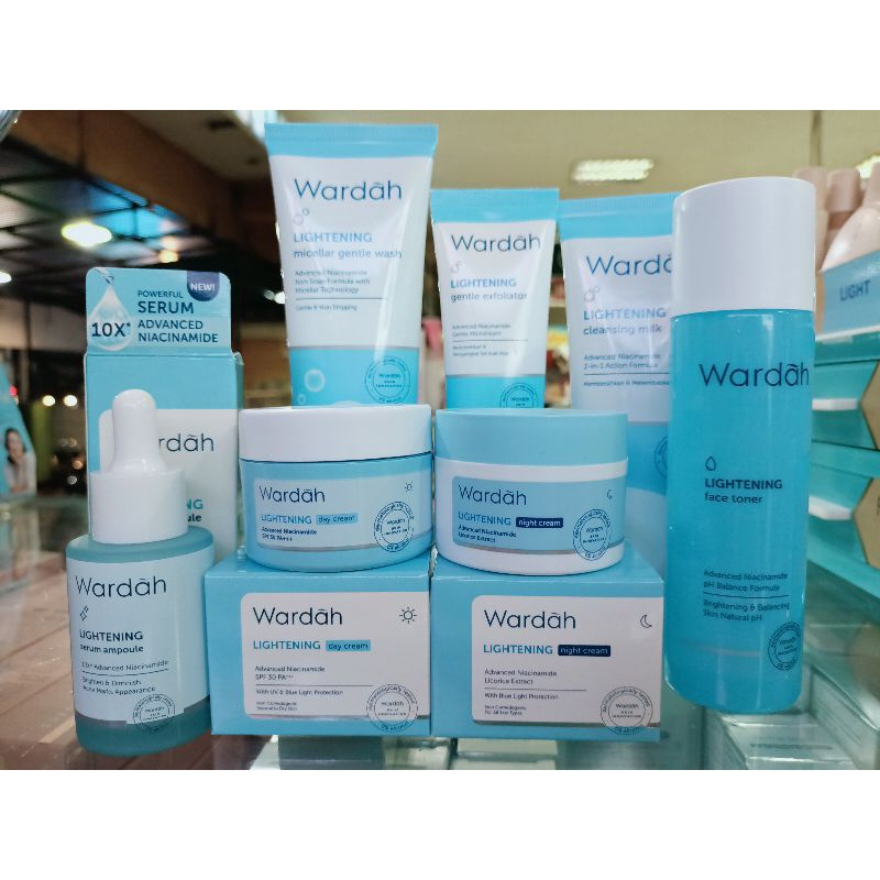 Wardah Paket Lightening Lengkap / Paket Murah Glowing