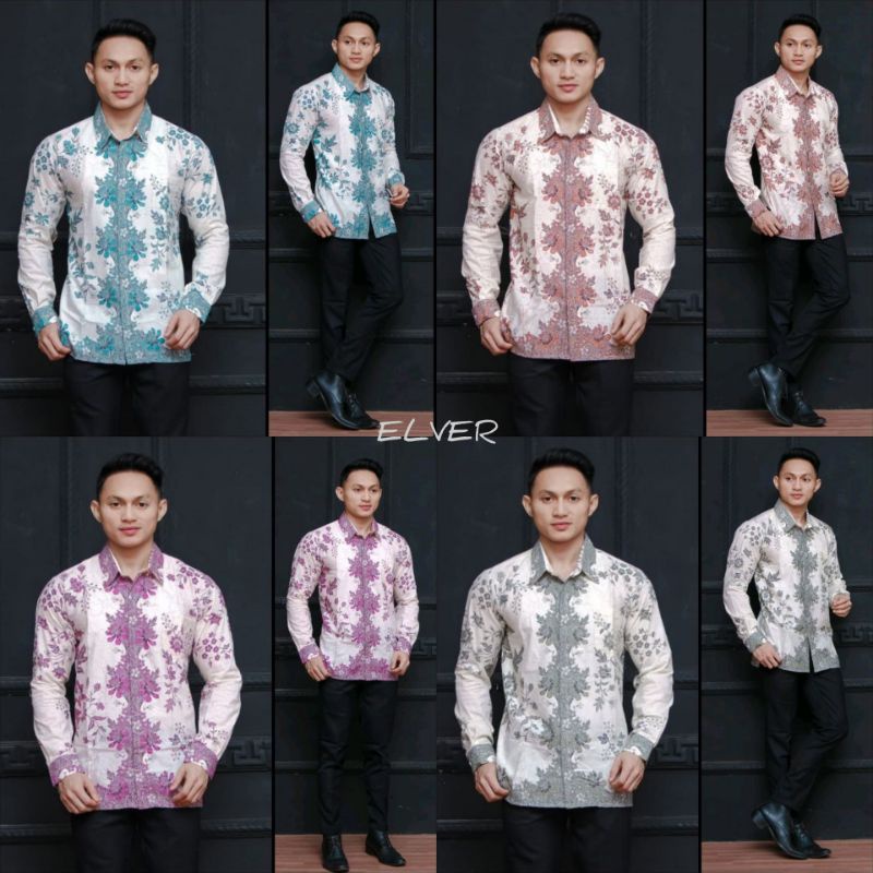 KEMEJA BATIK MODERN CIBULAN ANGGREK PREMIUM UNGGUL JAYA