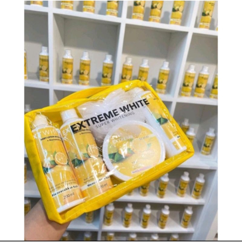 EXTREME WHITE PAKET PEMUTIH BADAN REAL SIZE | by EXTREME WHITE