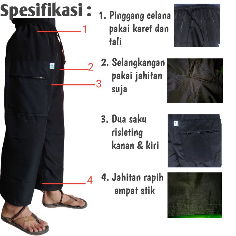 Celana sirwal anak |  komprang anak M L XL XXL XXXL