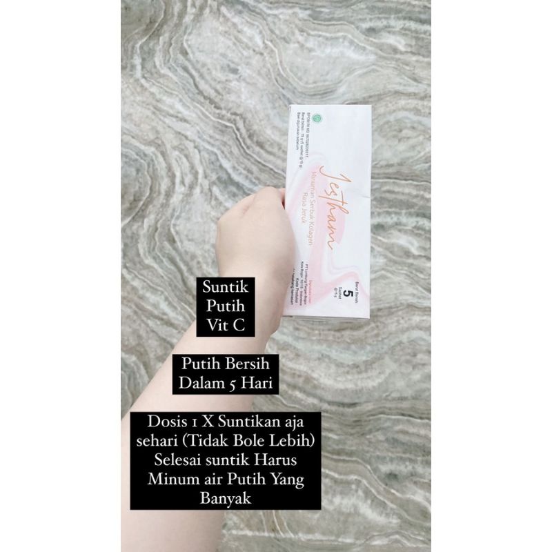 HABISKAN STOK COLLAGEN JESTHAM/SUNTIK PEMUTIH
