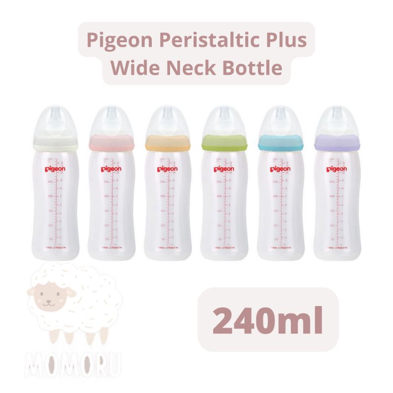 Botol Susu Pigeon Wide Neck Soft Touch Peristaltic Plus 160ml 240ml