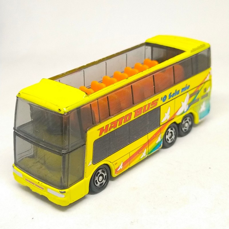 tomica mitsubishi fuso aero king hato bus 2016 open top loose