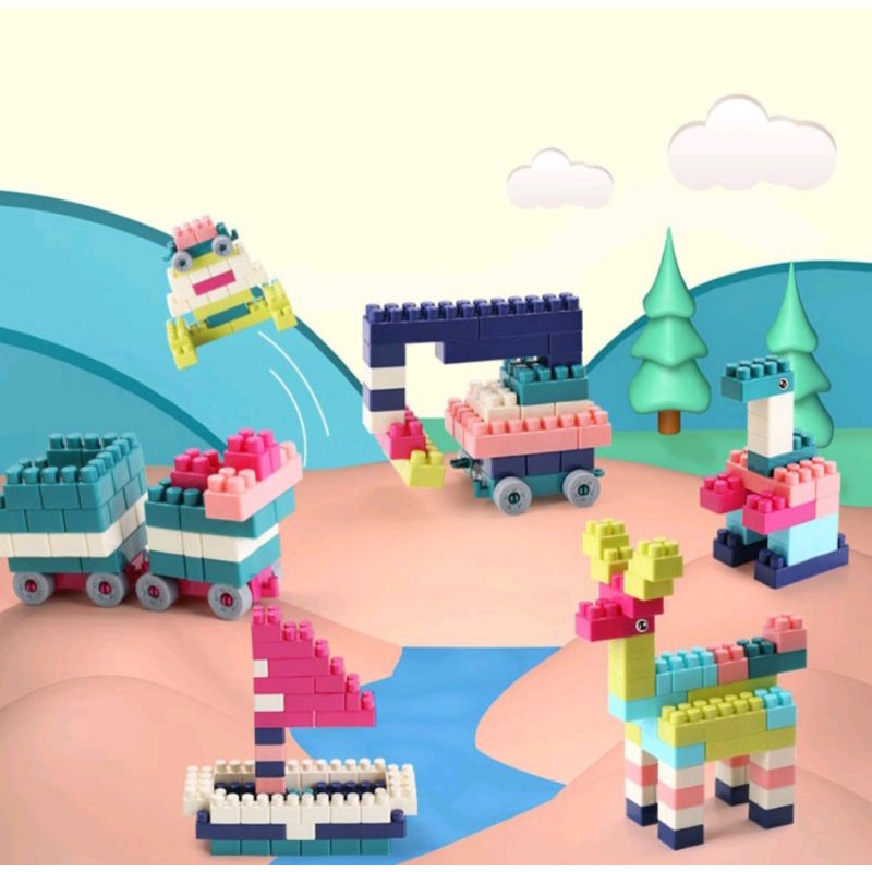 nonakembar.shop  KKV Mainan Brick Balok Susun Anak DIY280pcs / Mainan edukasi anak