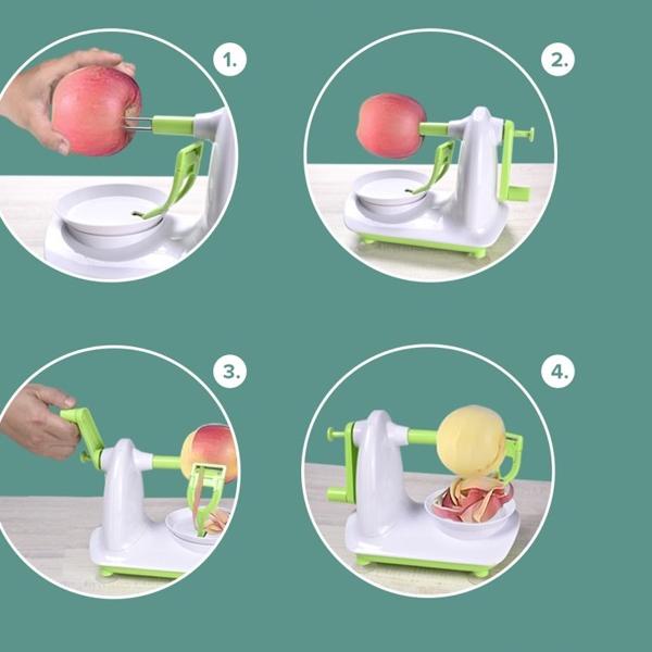 ✮✮ Alat Kupas Buah Otomatis 1 Set / Pengupas Buah / Mini Peeler / Stainless Steel