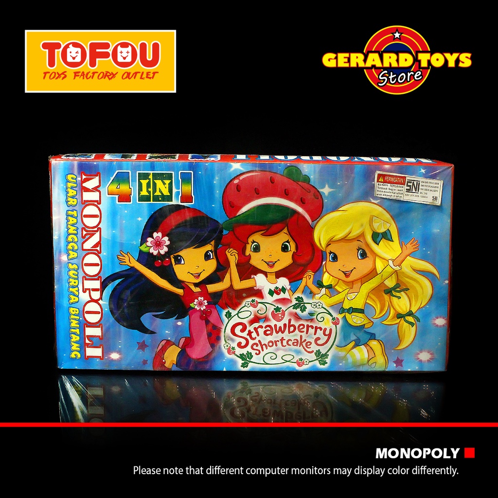 Mainan Monopoly 4in1 Board Game Strawberry Shortcake MURAH BANGET