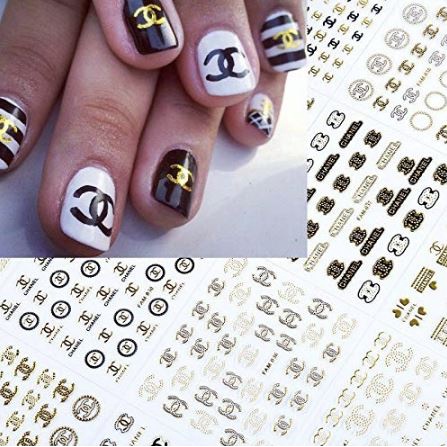 NAIL STICKER CHNL BEST SELLER / Stiker Kuku Kekinian BEST SELLER