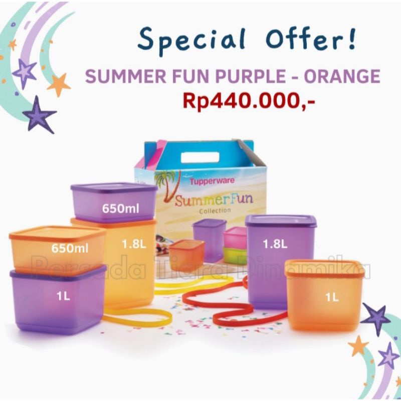 Sale Orange Half Summerfun CanisterTupperware