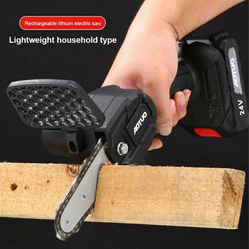 6inch Mesin Gergaji Portable Chainsaw Gergaji Senso Elektrik Cordless Tanpa Kabel 88Vf 800W