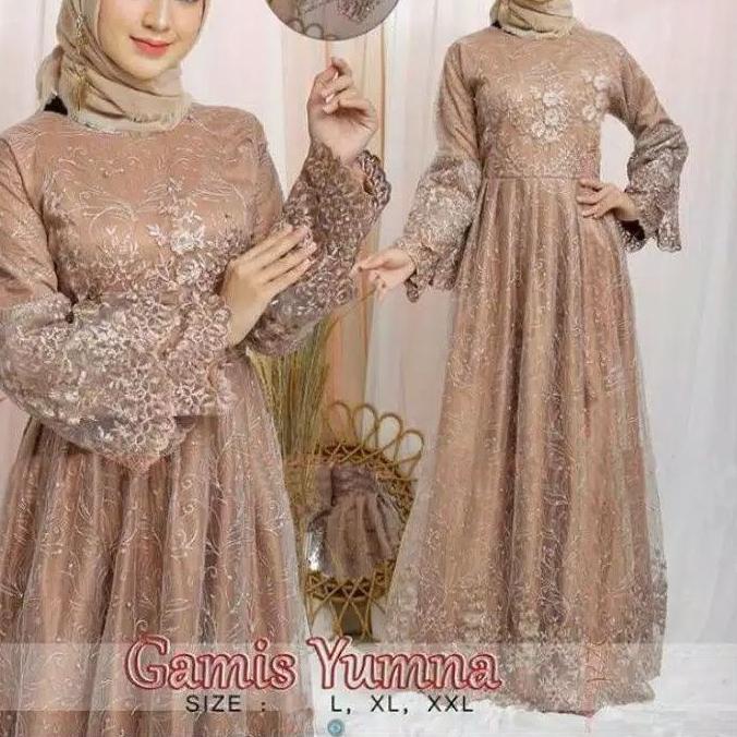 limited STOCKSize L XL XXL / Gamis Pesta / Gamis Jumbo / Maxi Dress / Gamis Tile / Gamis Maxi Brokat