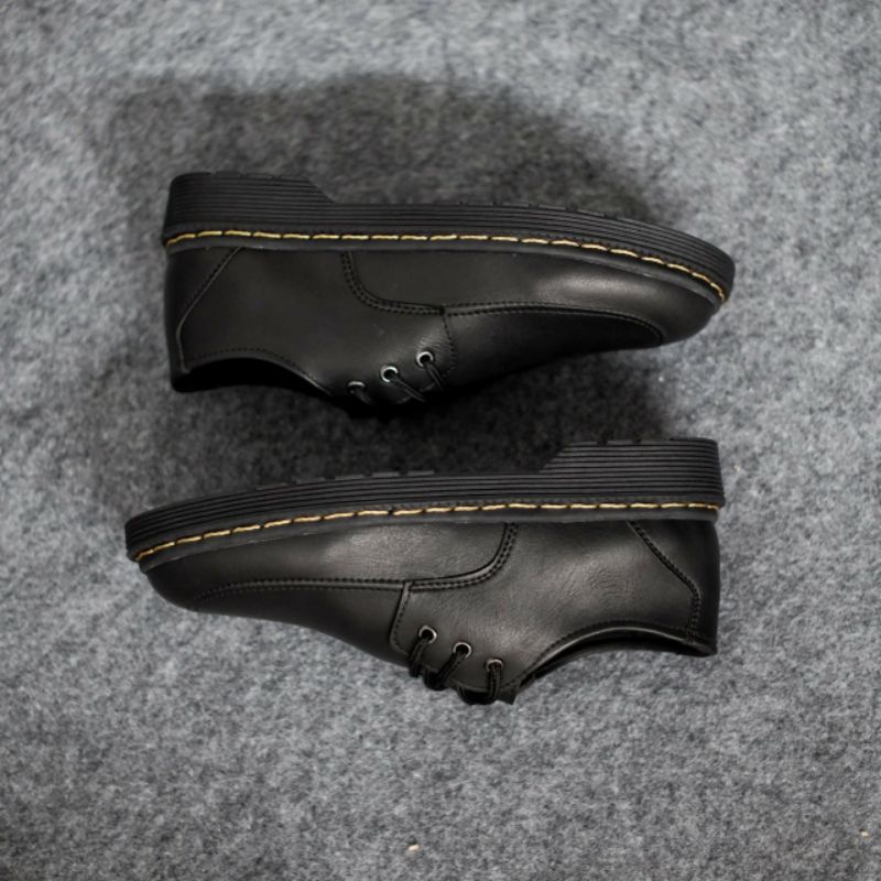 BLACK SUN Sepatu Casual Pria Low Boots Formal Pantofel Kerja Modern Kekinian