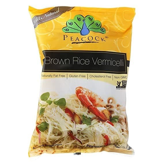 

⭐BISA COD⭐ Peacock Brown Rice Vermicelli / mie spagetti instant / makanan sehat