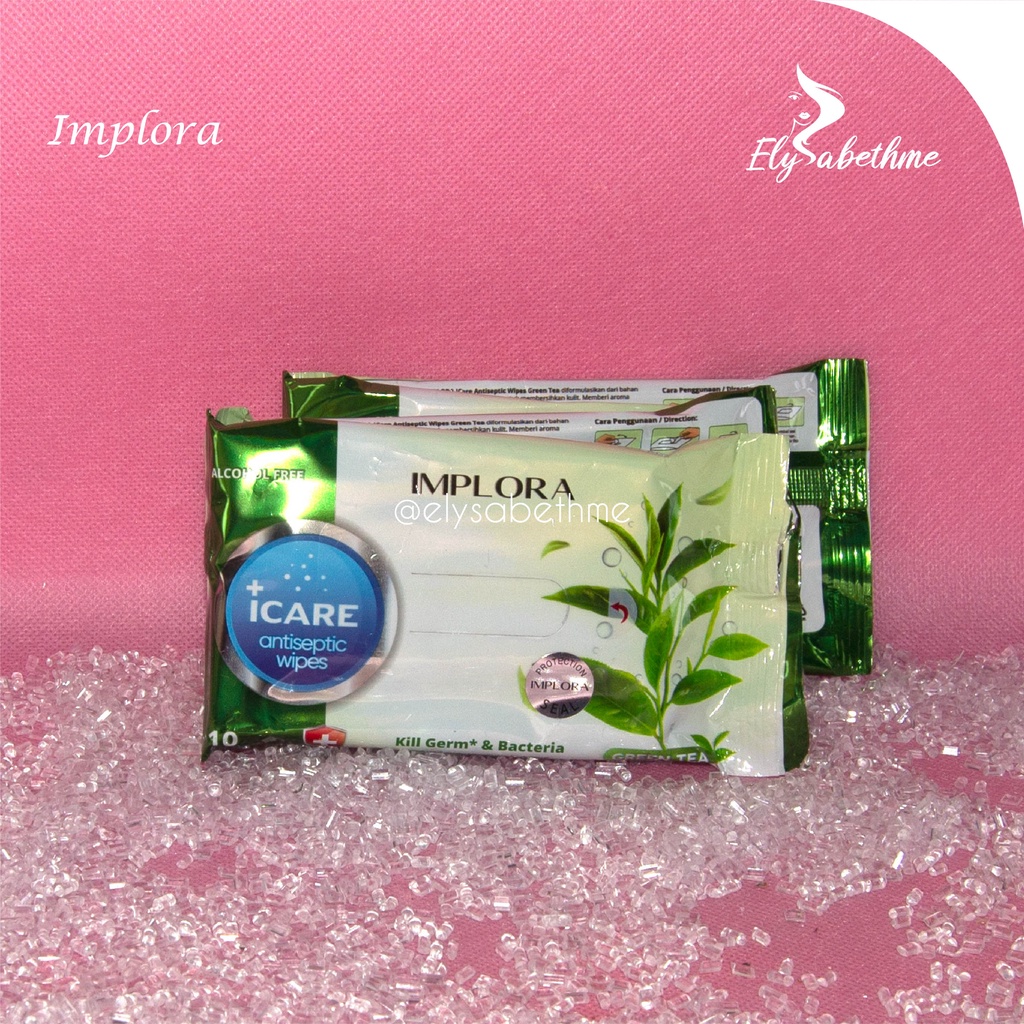 ✿ELYSABETHME✿  IMPLORA icare TISSUE BASAH antiseptic anti kuman lembut di kulit tangan