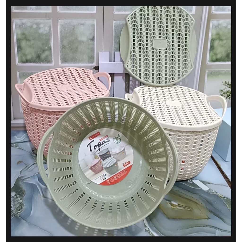 PROMO MURAH Keranjang Serbaguna Keranjang TOPAS TUTUP CLIO / KERANJANG BUAH