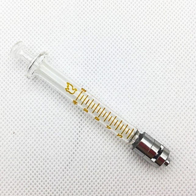 Syringe glass for Analysis Lab metal Luer lock 10 ml + stopcock 3 way