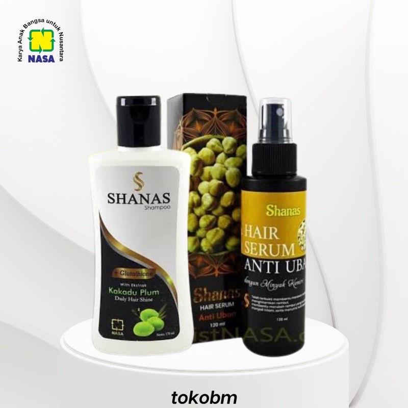 Paket Penghilang Uban Shanas Shampo Dan Shanas Anti Uban