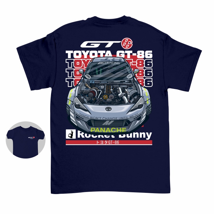 Gilan T Shirt Kaos Baju Distro Anak Gambar Mobil Toyota FT 86 GT 86 Rocket Bunny Otomotif