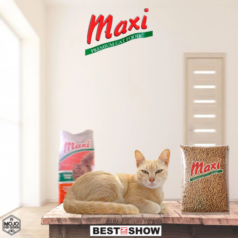 MAXI CAT food Makanan Kucing Repack 800 Gram Chicken Tuna Ekonomis