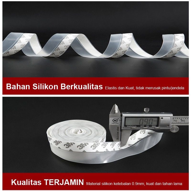 Seal Tape / Penahan / Penutup Celah Bawah Pintu 1Mx2.5cm