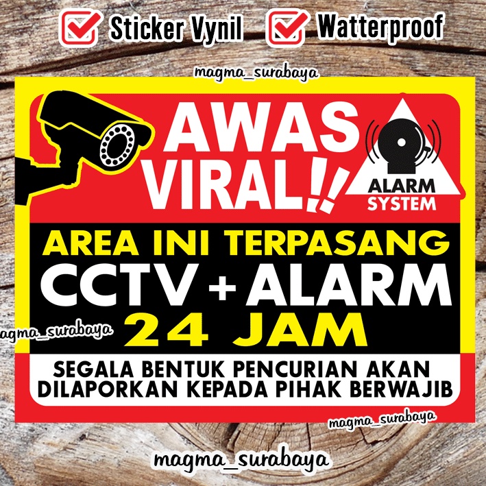 

Stiker CCTV + Alarm 24 Jam - Magma surabaya
