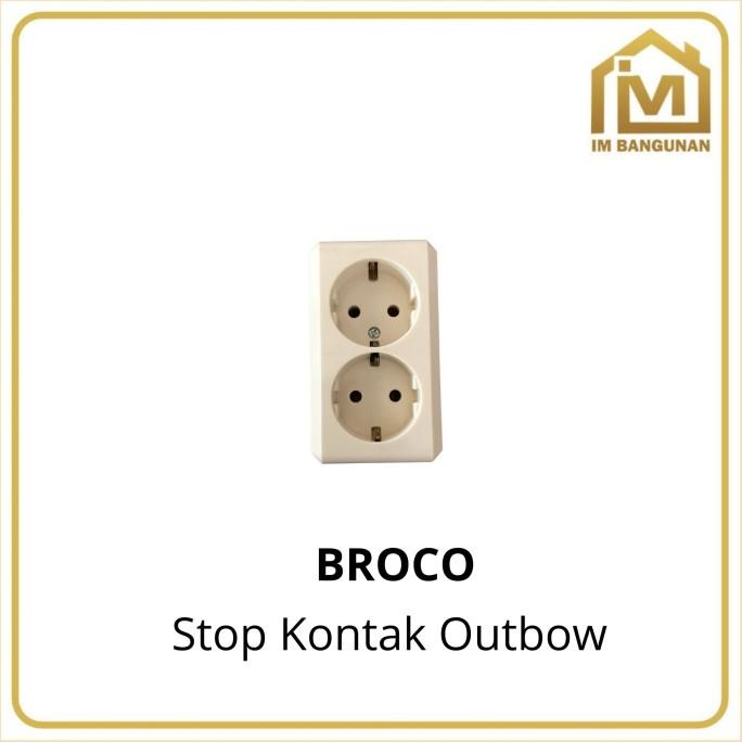 Stop Kontak Broco 2lubang outbow