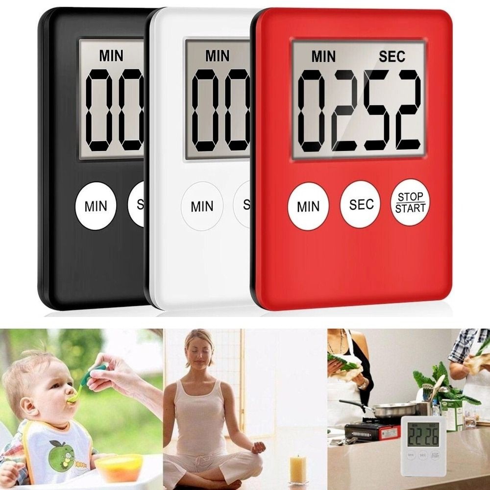 R-FLOWER Timer Dapur Multifungsi LCD Display Smart Home Alarm Masak