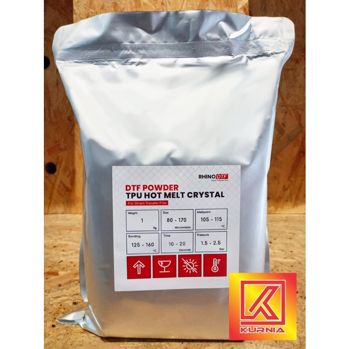 

RHINO POWDER DTF WHITE HOT MELT CRYSTAL 1KG