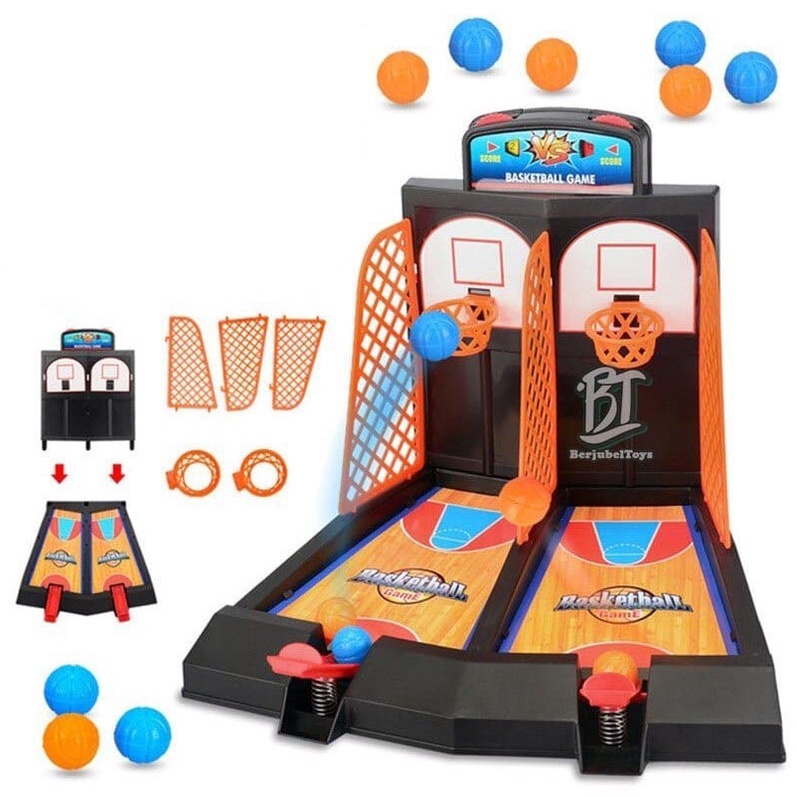 Mainan Board Game Anak Cowok Mini Basket Ball Shooting Papan Bola