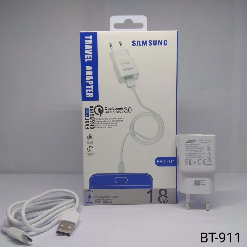 Charger Mikro USB BT-911 Charger Micro USB Fast Charing All Type Support Pengisian daya cepat