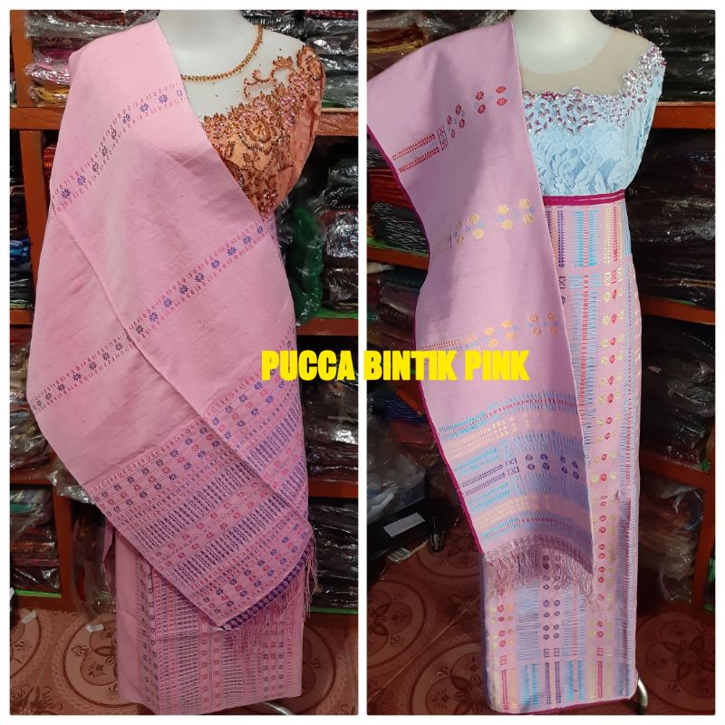 Songket Tarutung Pucca Bintik Tenun Tangan Edisi Soft