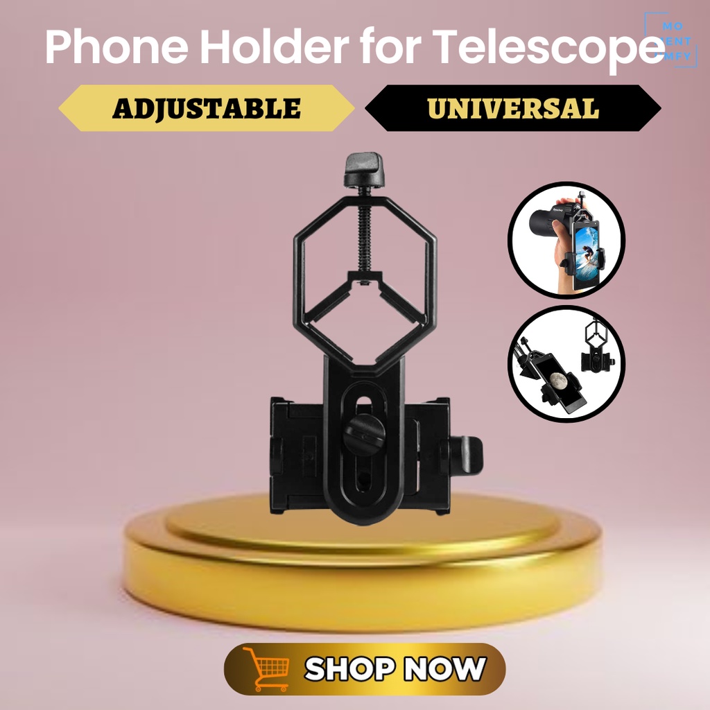 Eyeskey Aksesoris Stand Tempelan Tempat Penyangga Phone Holder Hoder Tripod HP Teleskop Teropong Bin