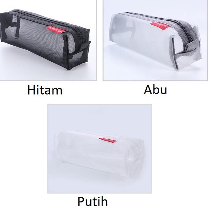 

✥Jual↕ Kotak Pensil / Tempat Pensil Jaring Tabung Transparan SK0075 33