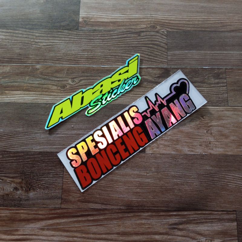 STICKER CUTTING SPESIALIS BONCENG AYANG 12 X 4