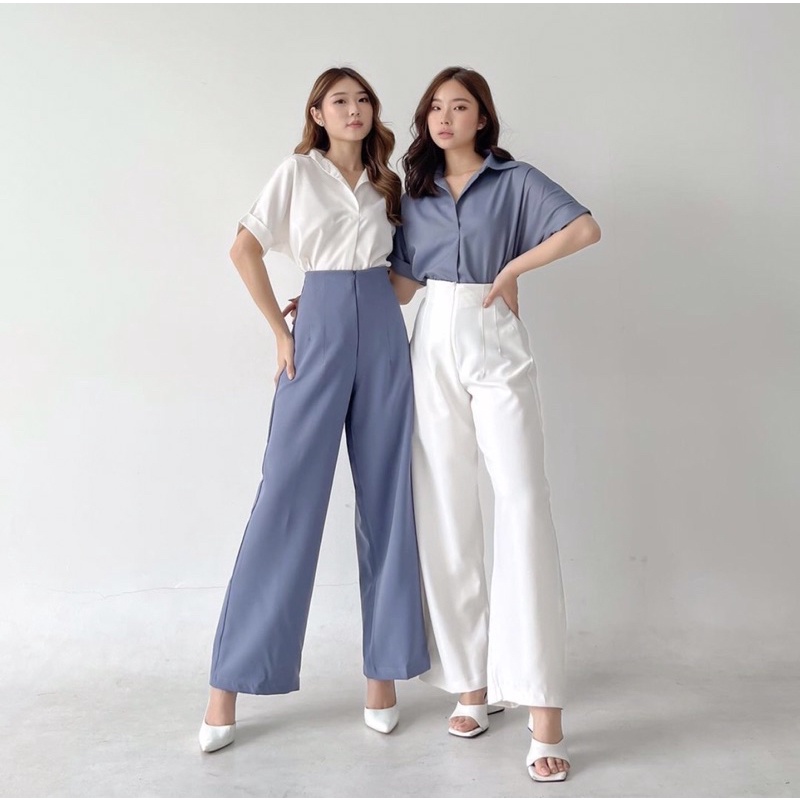 SANLY CULLOTES KOREA LONG PANTS PETITE FRIENDLY - CELANA KULOT WANITA PREMIUM - CELANA KERJA PANJANG FORMAL WANITA - HADIAH ATAU KADO ULTAH CEWEK