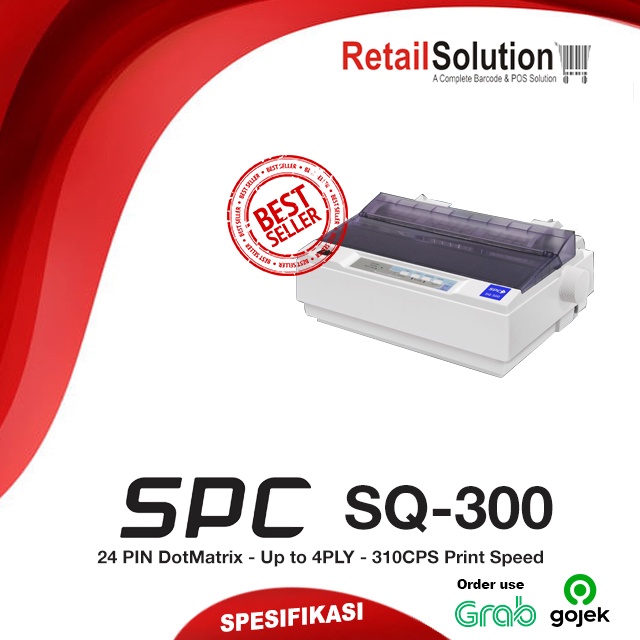Printer DotMatrix 24PIN 4PLY - SPC SQ300 / SQ-300 USB Parallel Serial