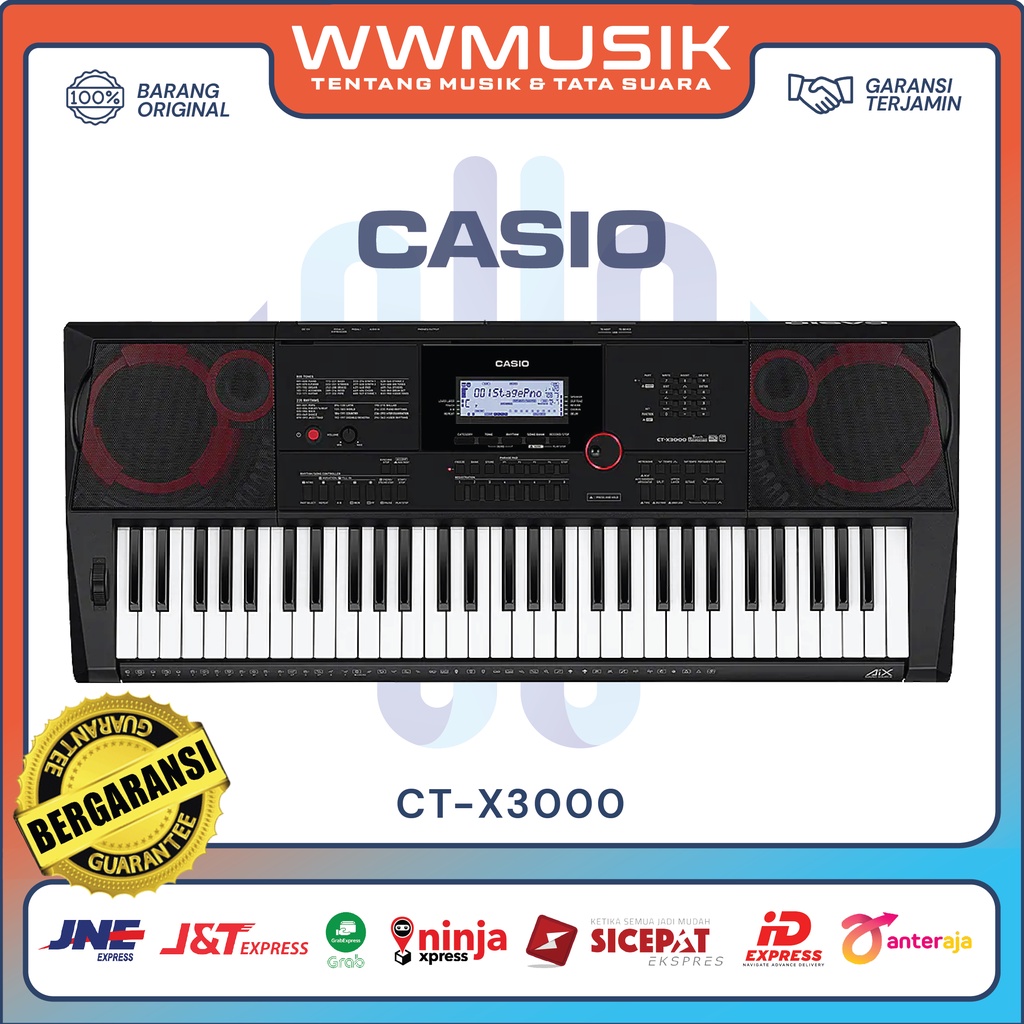 Jual Keyboard Electone CASIO CTX3000 CTX 3000 Casiotone Series 61 Keys Touch Responsive MIDI