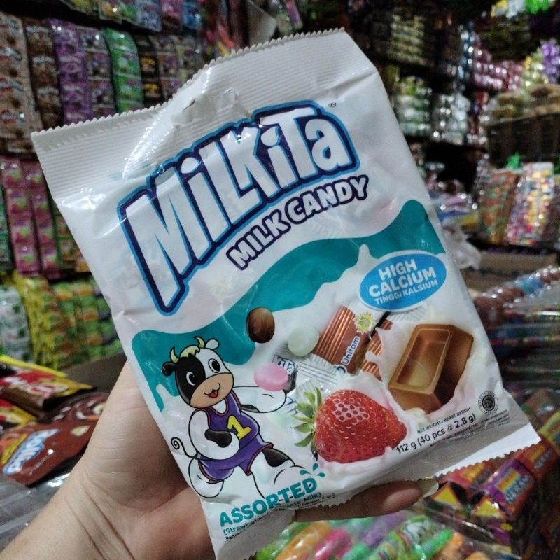 

Milkita candy assorted permen susu aneka rasa buah/an