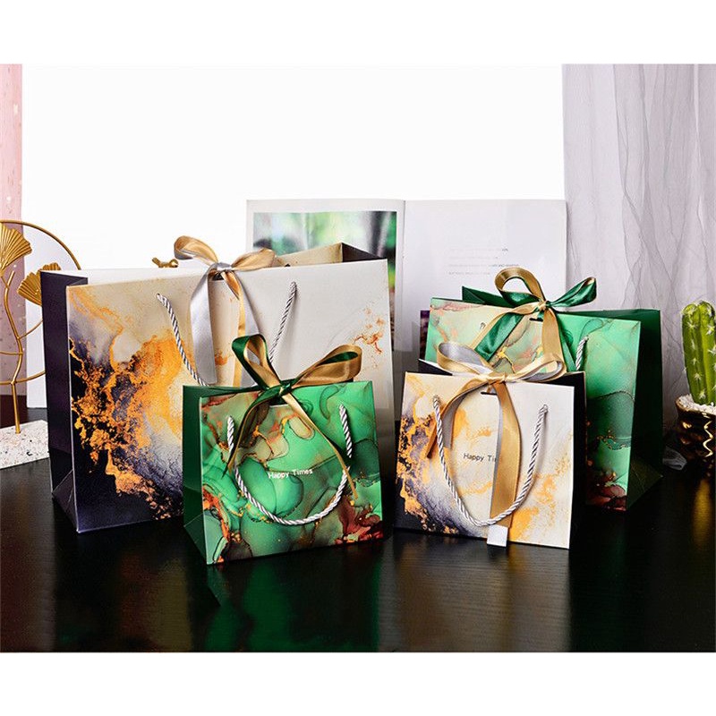 Paperbag Premium Dengan Motif Marble Warna