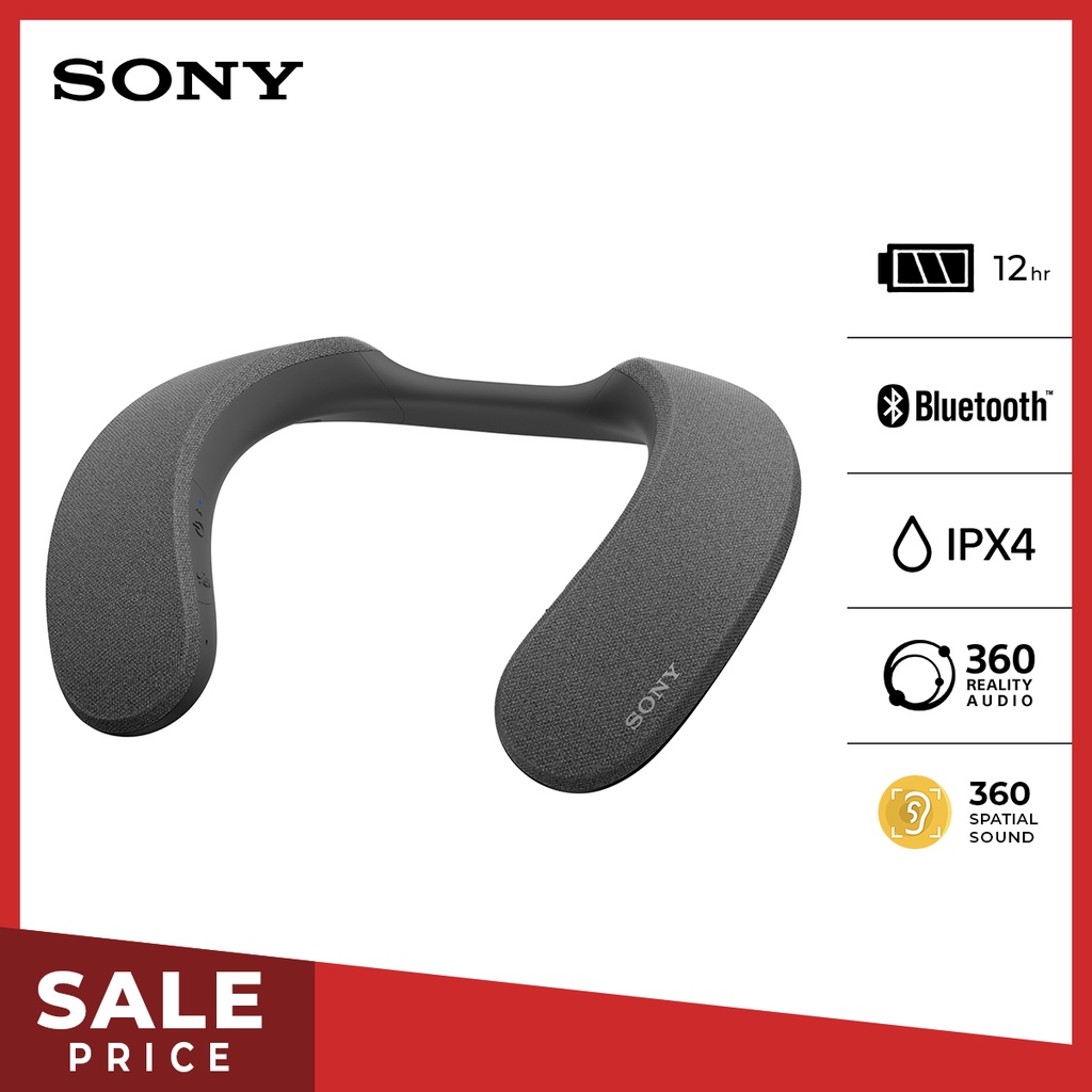 Sony Speaker SRS-NS7 Wireless Neckband Android &amp; IOS - Black