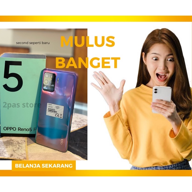 Oppo reno 5f original [Ram 8/128gb] second kondisi istimewa