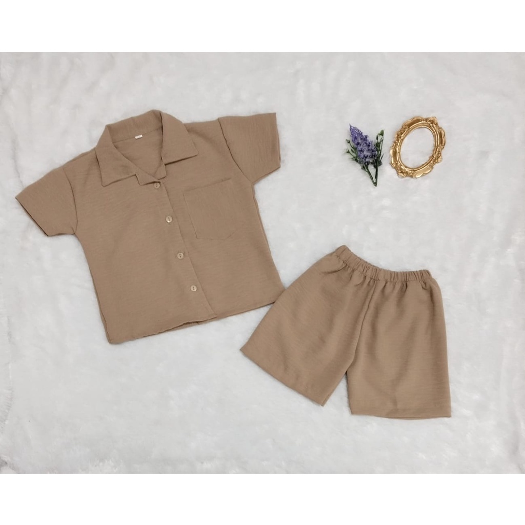 VF - Setelan Anak Pendek Crinkle