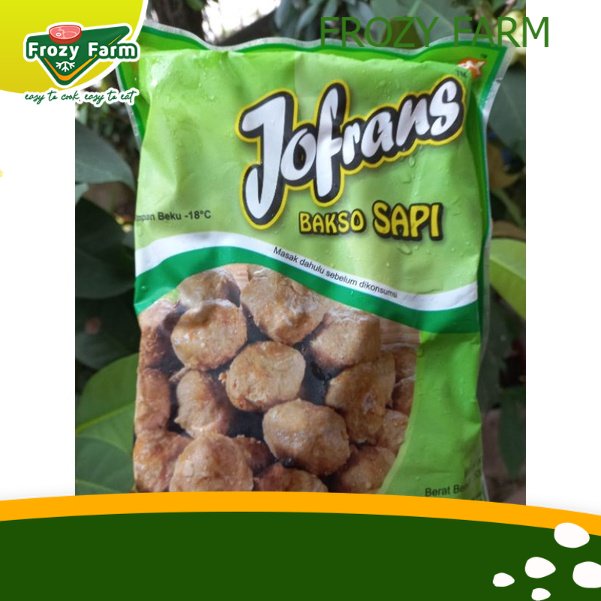 

Jofrans Bakso Sapi (Isi 50pcs) Kemasan 500gram | Frozy Farm